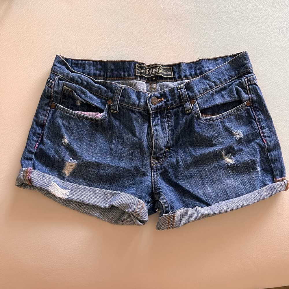 PINK Victoria’s Secret denim shorts 8